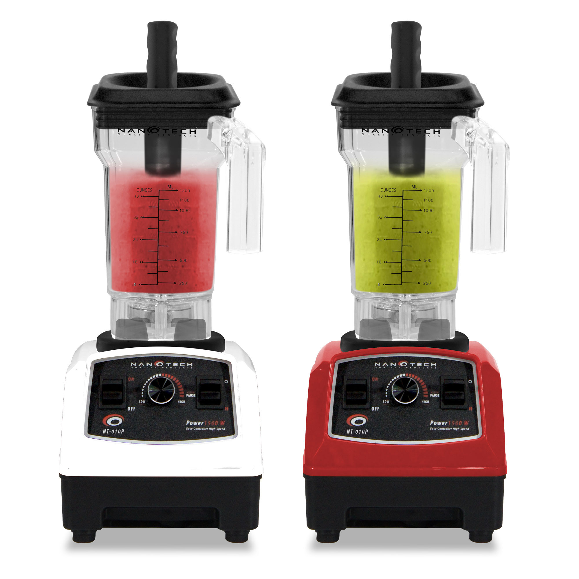 Nanotech เครื่องปั่นน้ำผลไม้สมูทตี้ 1 เครื่อง โถปั่น 2 โถ NT-010P เครื่องปั่น สมูทตี้ ความละเอียดสูง Smoothie Blender