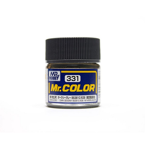 Mr.Color C331 Dark Sea Gray BS381C/638 Semi-Gloss (10ml) 4973028735178 Mr. Hobby