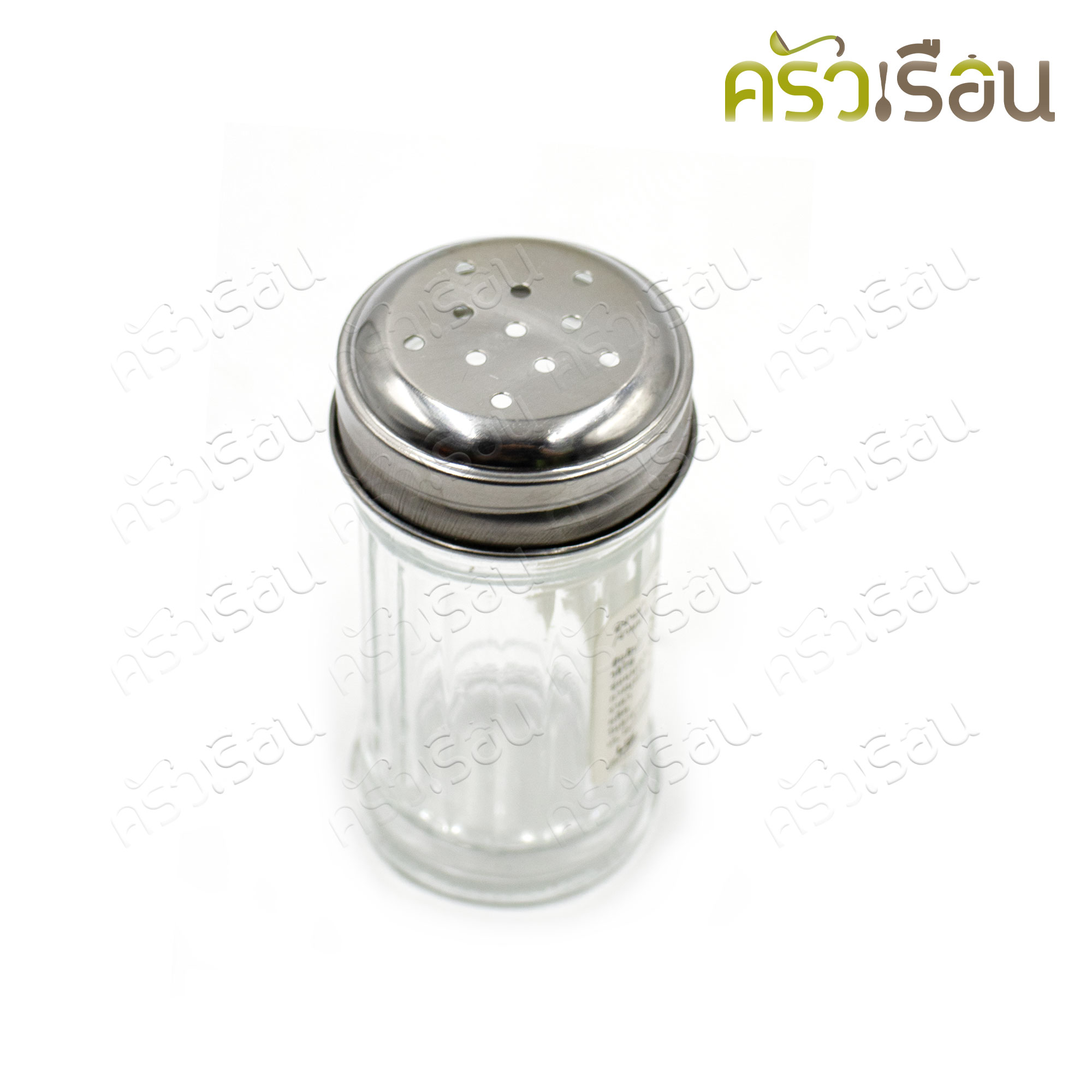 US ขวดพริกไทย แก้ว ฝาสเตนเลส 4.5 ออนซ์ 4.5 x 9 ซม. PE-410