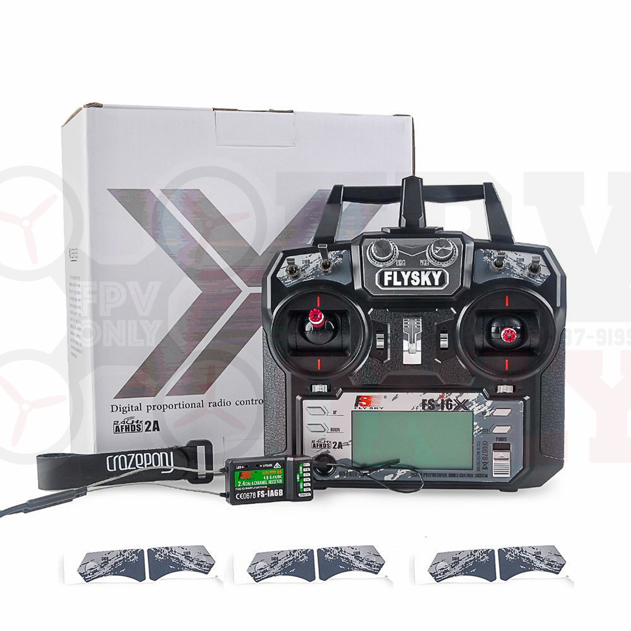 Flysky FS-i6X 10CH + Reciver 2.4GHz AFHDS RC Transmitter w Radio