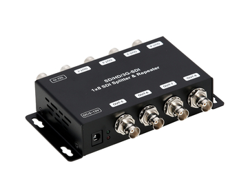 1x8 SDI Splitter & Repeater with Re-clocking function