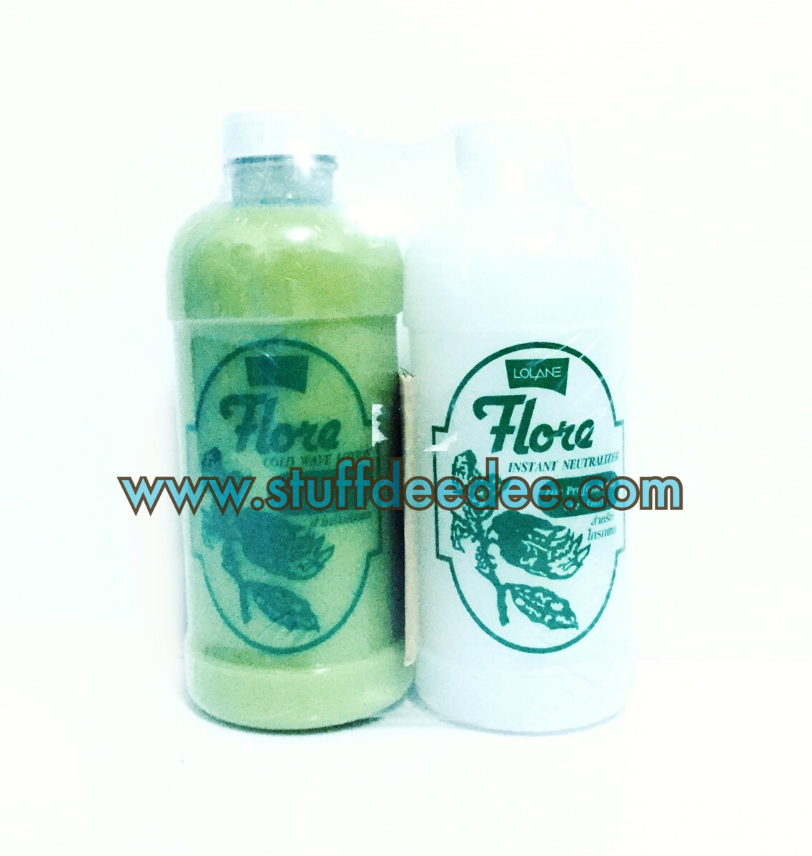 น้ำยาดัดผมโลแลน Flore โฟลเร่ 400 มล. + น้ำยาโกรก 400 มล.