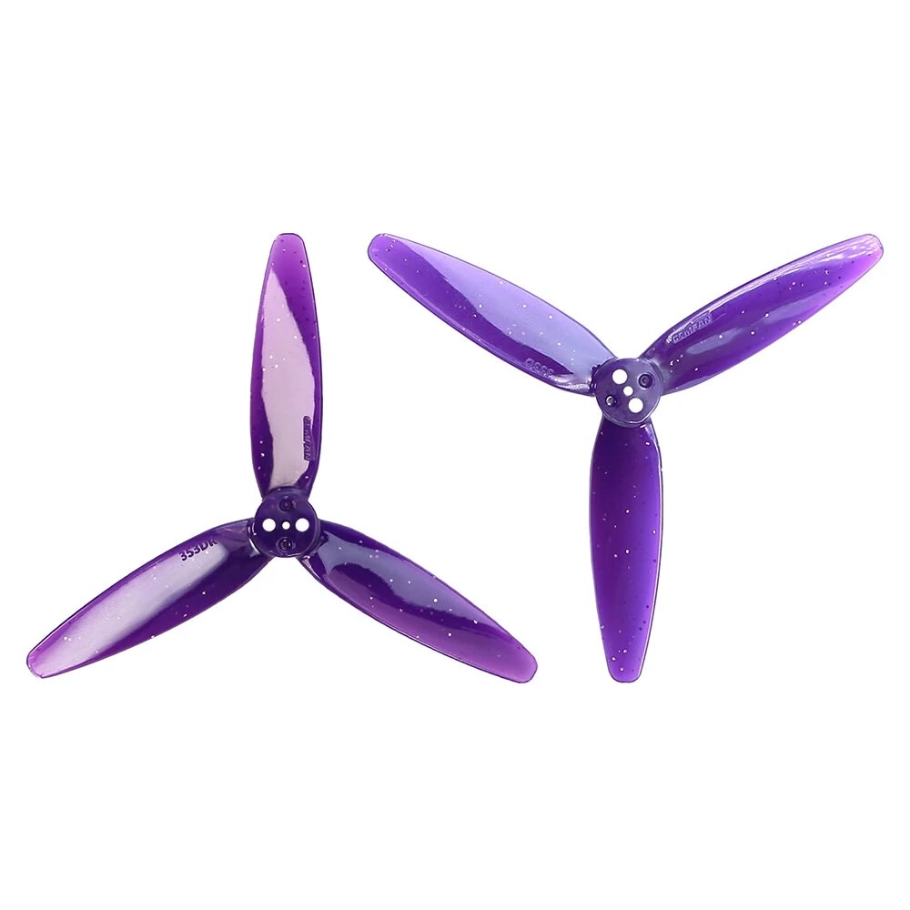 3.5-G6 Gemfan 353D Zoe 3525 3.5 Inch 3-blades 3D PC Propeller 1.5mm 3 Holesใบจิ๋ว โดรนซิ่ง RC