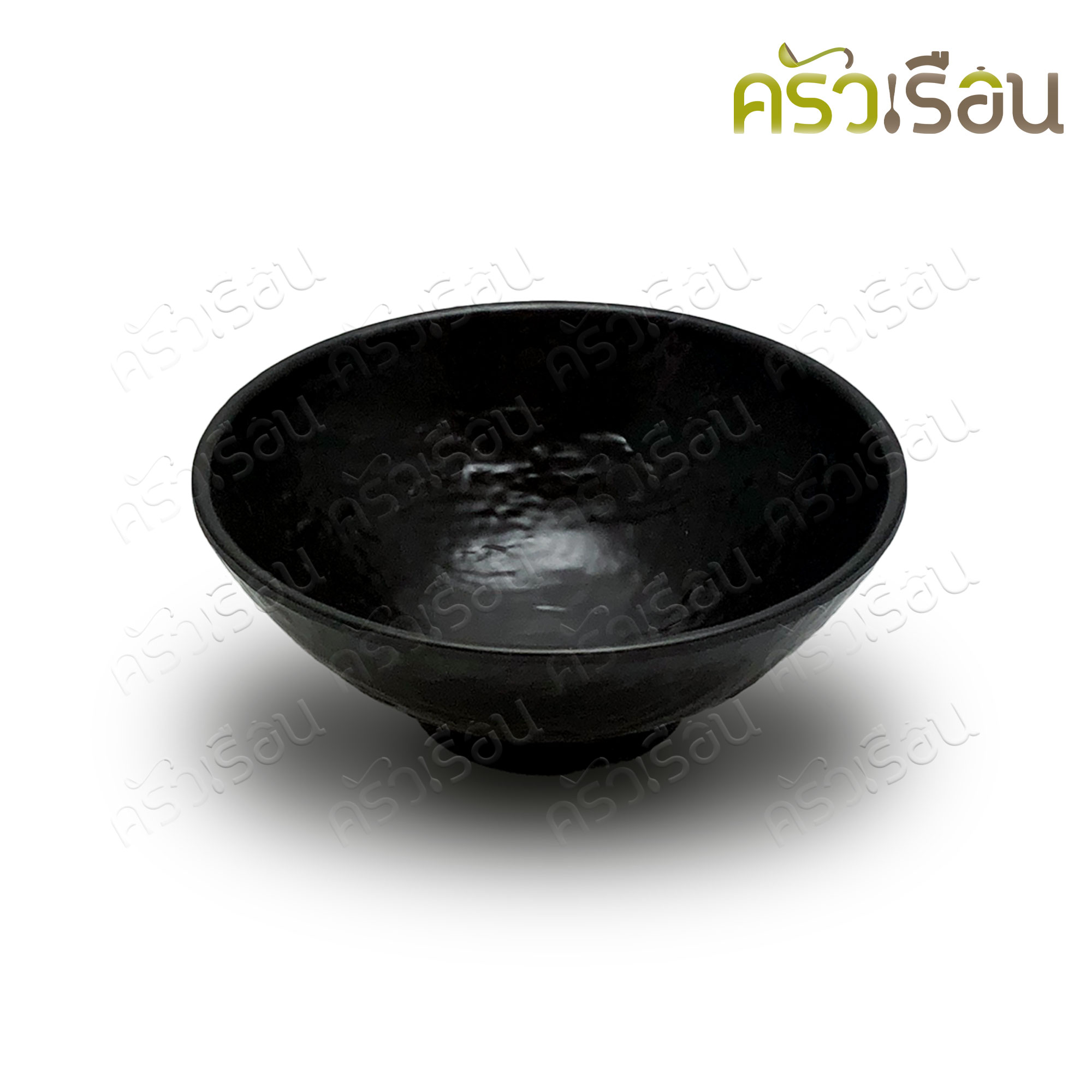 SUMO ชามกลม เมลามีน ขาสูง สีดำ ลายหิน 5 นิ้ว 12.5 x 5 ซม. JB762-5 ชามญี่ปุ่น ชามข้าว