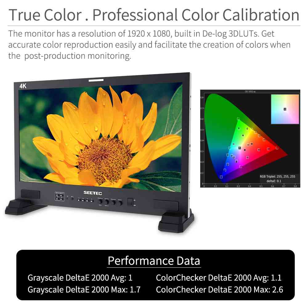 SEETEC LUT215: จอภาพ 21.5 นิ้ว Full HD สำหรับ Post-Production และ Broadcast พร้อม UMD, Tally, LUT, SDI และ HDMI