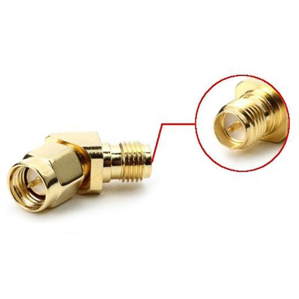 ข้อต่อ หัวแปลงสัญญาณภาพ WiFi RF Adapter Connector SMA RP-SMA 90° 45° Male Female ตัวผู้ ตัวเมีย ข้อต่อตรง ข้องอ วายฟาย