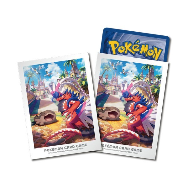 Pokemon TCG Card Sleeves โคไรดอนex และ พัลเดีย โดะโอex (9433486) ซองใส่การ์ด (64 ซอง) 4521329433486 (การ์ดโปเกมอน)
