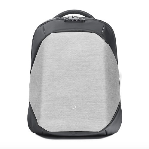 กระเป๋าสะพายหลัง ClickPack Basic กระเป๋ากันขโมยกันกรีด สีขาว