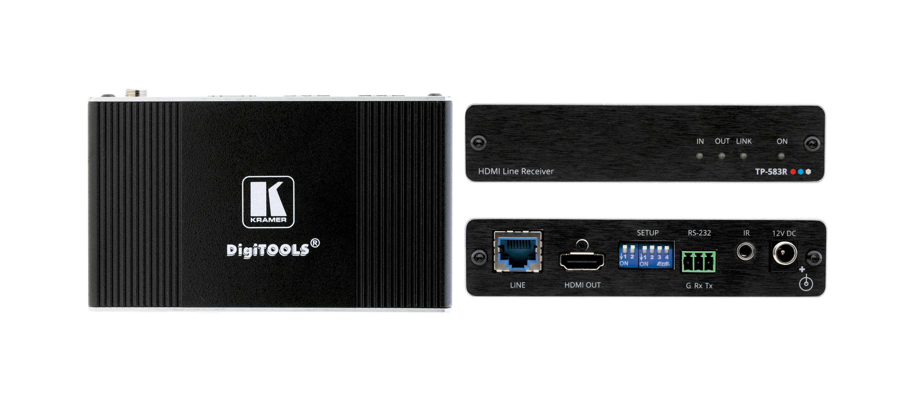Kramer TP-583R 4K HDR HDMI Receiver with RS–232 & IR over Long–Reach HDBaseT