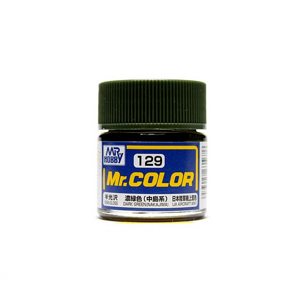 Mr.Color C129 Dark Green (Nakajima) Semi-Gloss (10ml) 4973028635676 Mr. Hobby