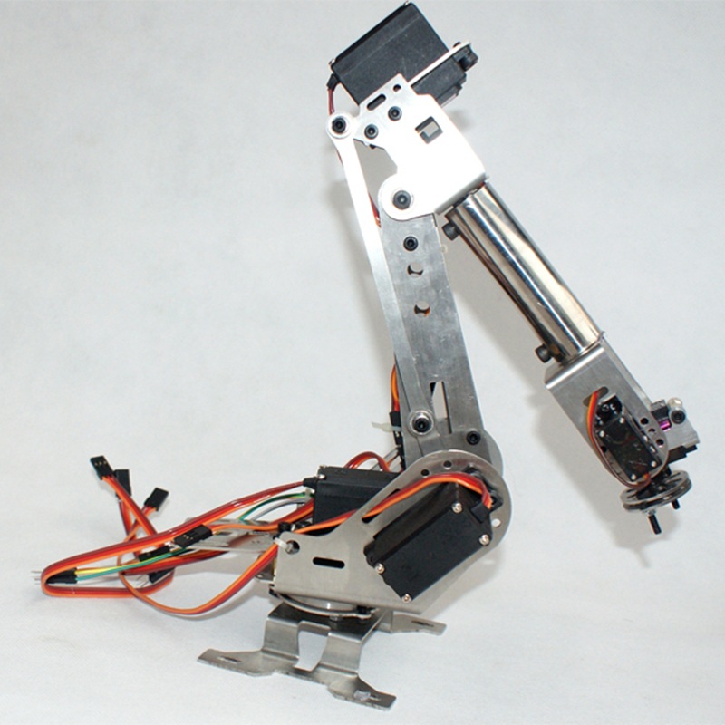 New Arrival DIY 6DOF Aluminum Robot Arm 6 Axis Rotating Mechanical Robot Arm Kit ( ไม่รวมเซอร์โว )