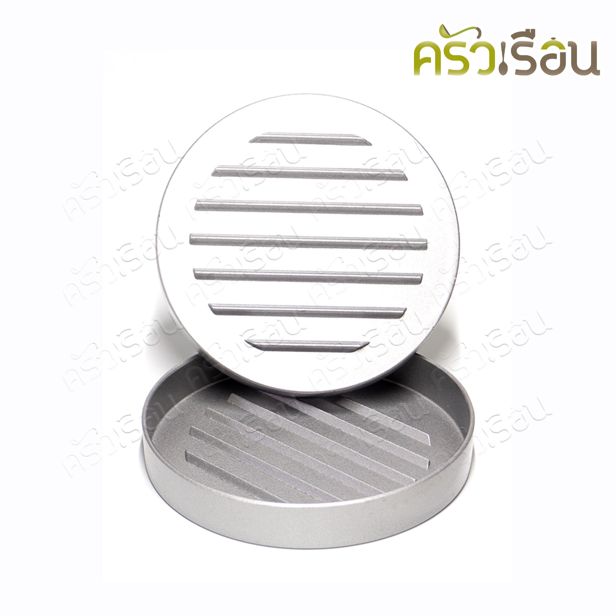 US พิมพ์กดเบอร์เกอร์ อลูมิเนียม 4.5 นิ้ว สูง 0.75 นิ้ว ( Ø11.5 x 2 ซม. )LM-229 พิมพ์กดเนื้อ