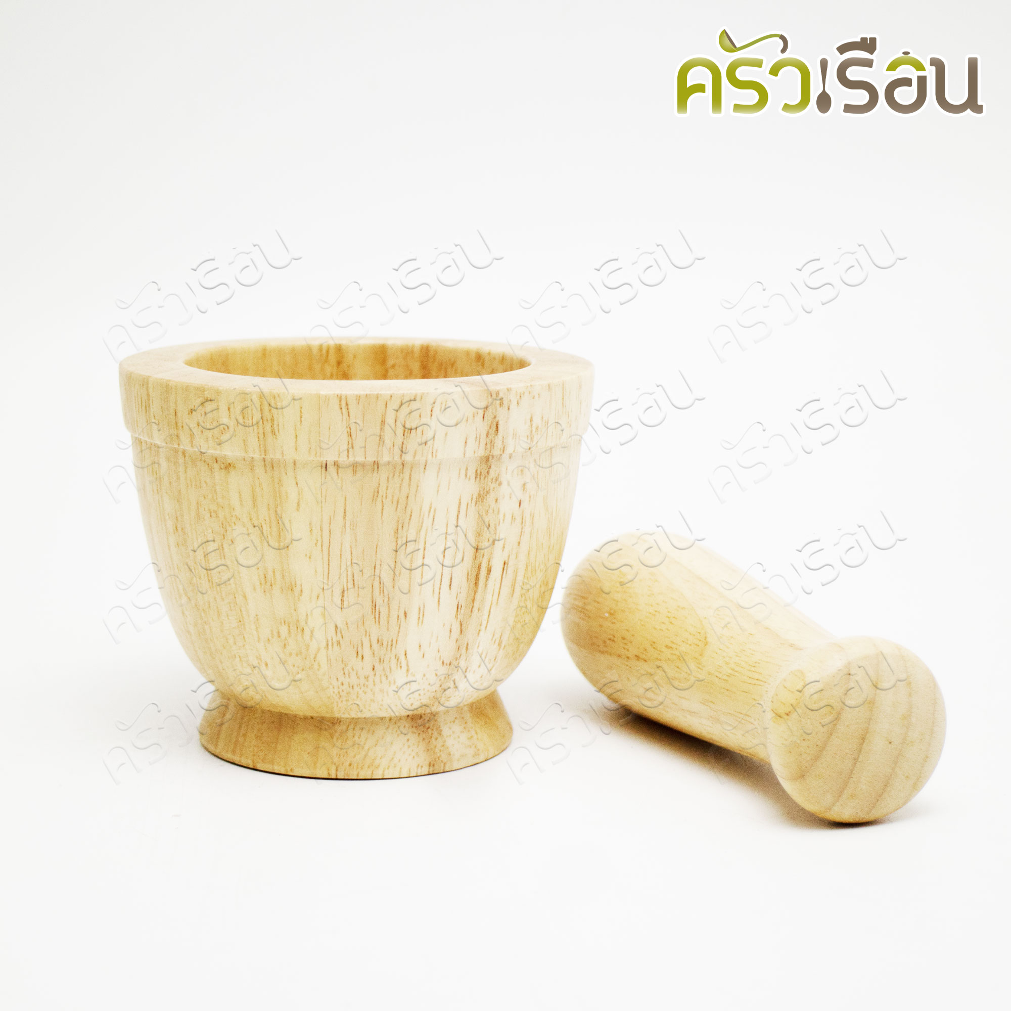 CMG ครกไม้ พร้อมสาก Ø 4 นิ้ว ไม้ยาง