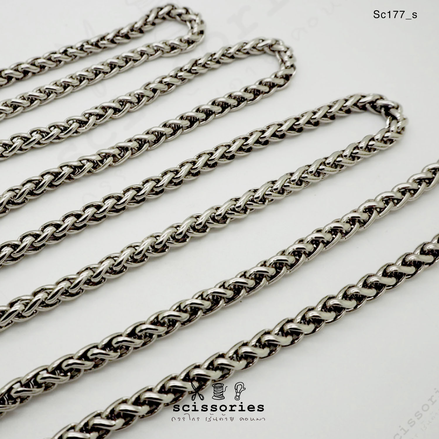 โซ่กระเป๋า ยาวเส้นละ 120 cm เนื้อดีมีน้ำหนัก ไม่มีตัวเกี่ยว