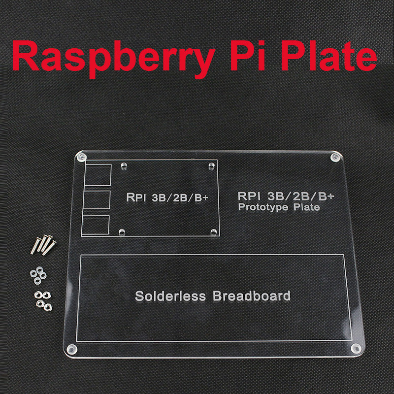 Raspberry Pi 3 Model B Acrylic Experiment Plate for Breadboard GPIO Expansion Board Raspberry Pi 2