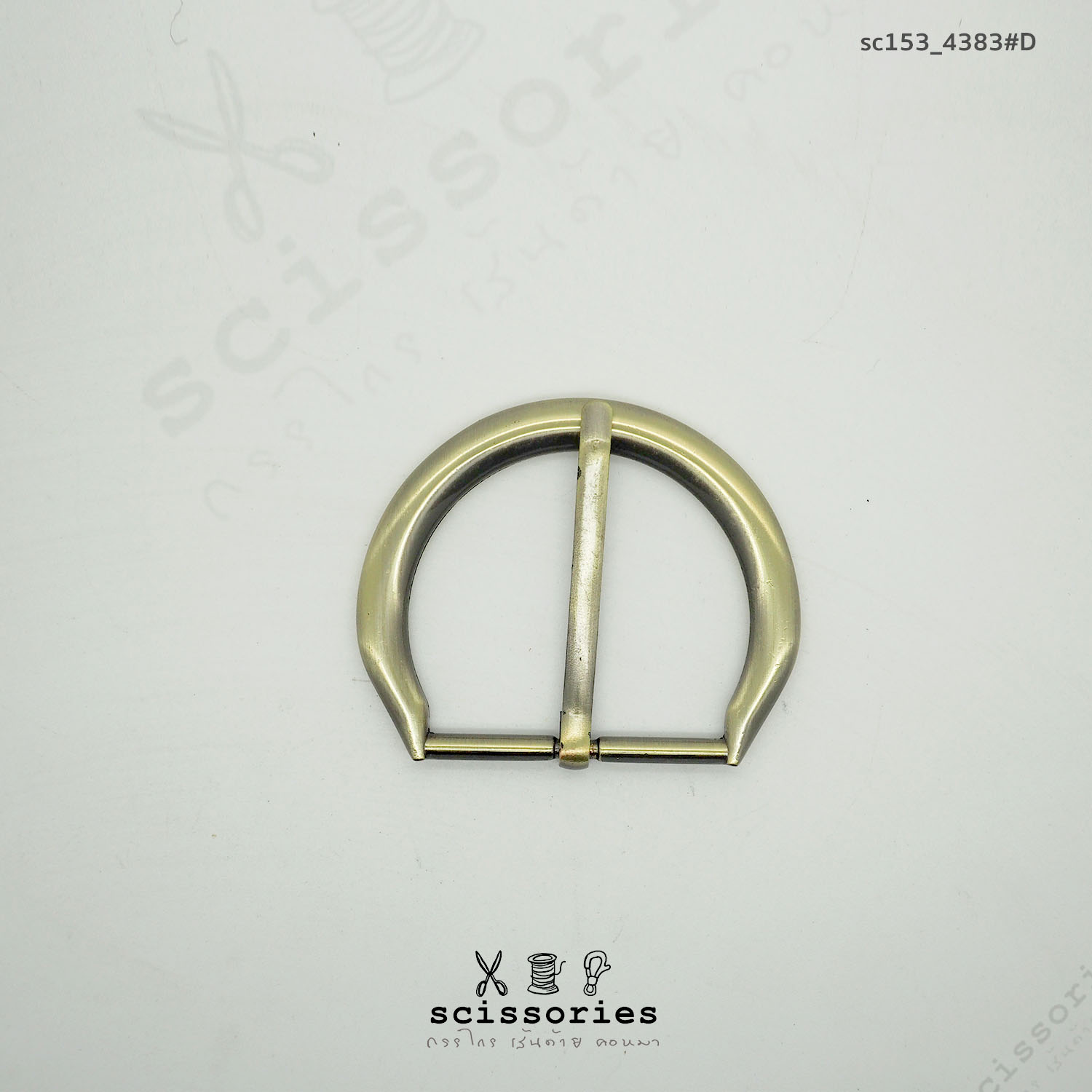 เข็มขัด 2 นิ้ว สีเหลืองปัด Brush Gold/2ตัว