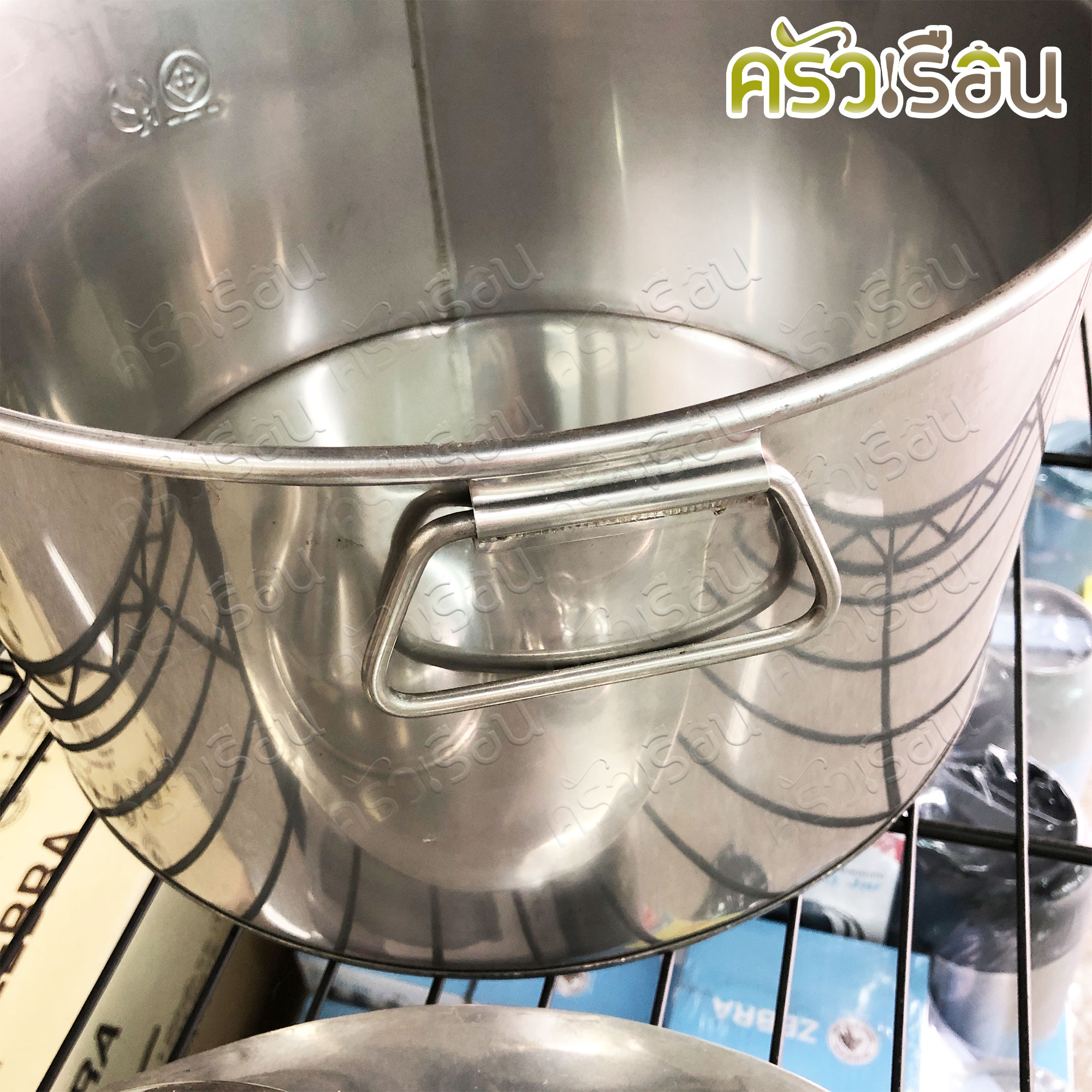 HORSE BRAND หม้อข้าวเกรียบ สเตนเลส 3 ปาก เบอร์ 42 ขนาด 33 ซม. ฝาแหลม ไม่รวมผ้าขาวบาง ตราม้า ข้าวเกรียบปากหม้อ ขนมสาคู