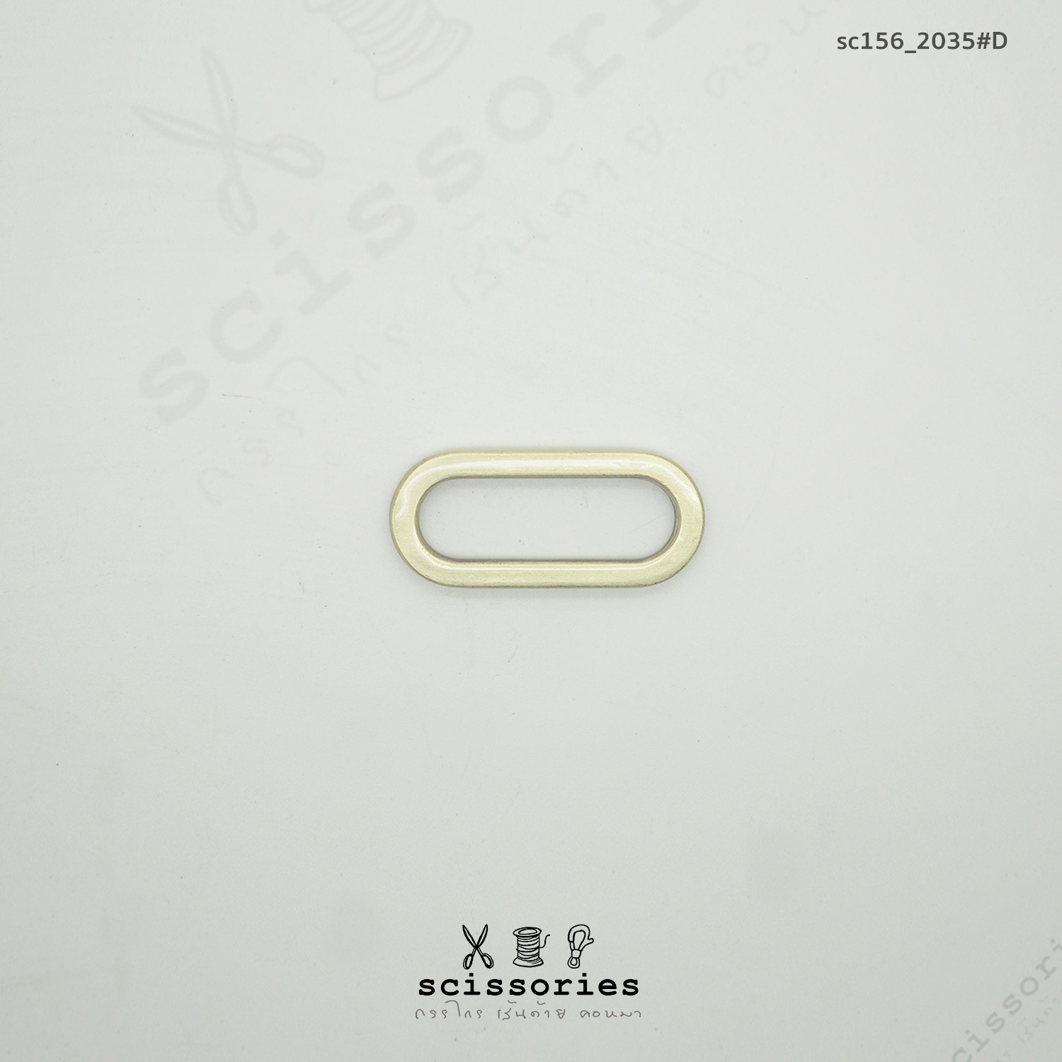 สี่เหลี่ยม 1.2 นิ้ว สีเหลืองปัด Brush Gold/2ตัว