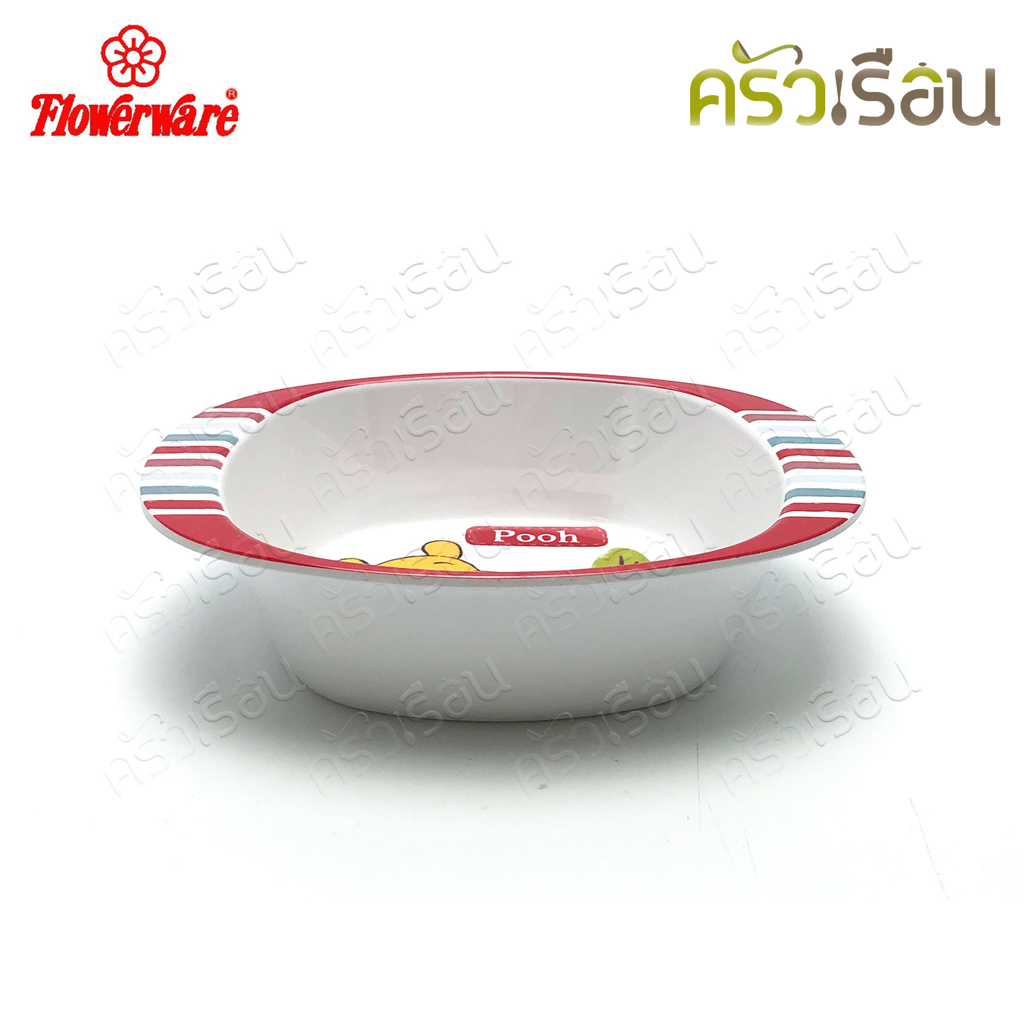 Flowerware ลายหมีพูห์ วู้ดแลนด์ Pooh Woodland [ ราคาต่อชิ้น ] ชาม หรือ ช้อนส้อม หรือ แก้วน้ำ เมลามีน