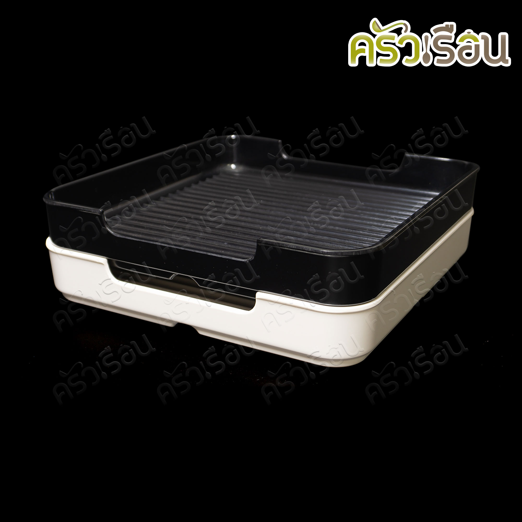 SB [ ราคาต่อใบ ] กระบะชาบู เมลามีน มีร่อง ขนาด 8 นิ้ว 20 x 3 ซม. NO.580-8 กะบะสุกี้ คอนโดสุกี้ ถาดชาบู