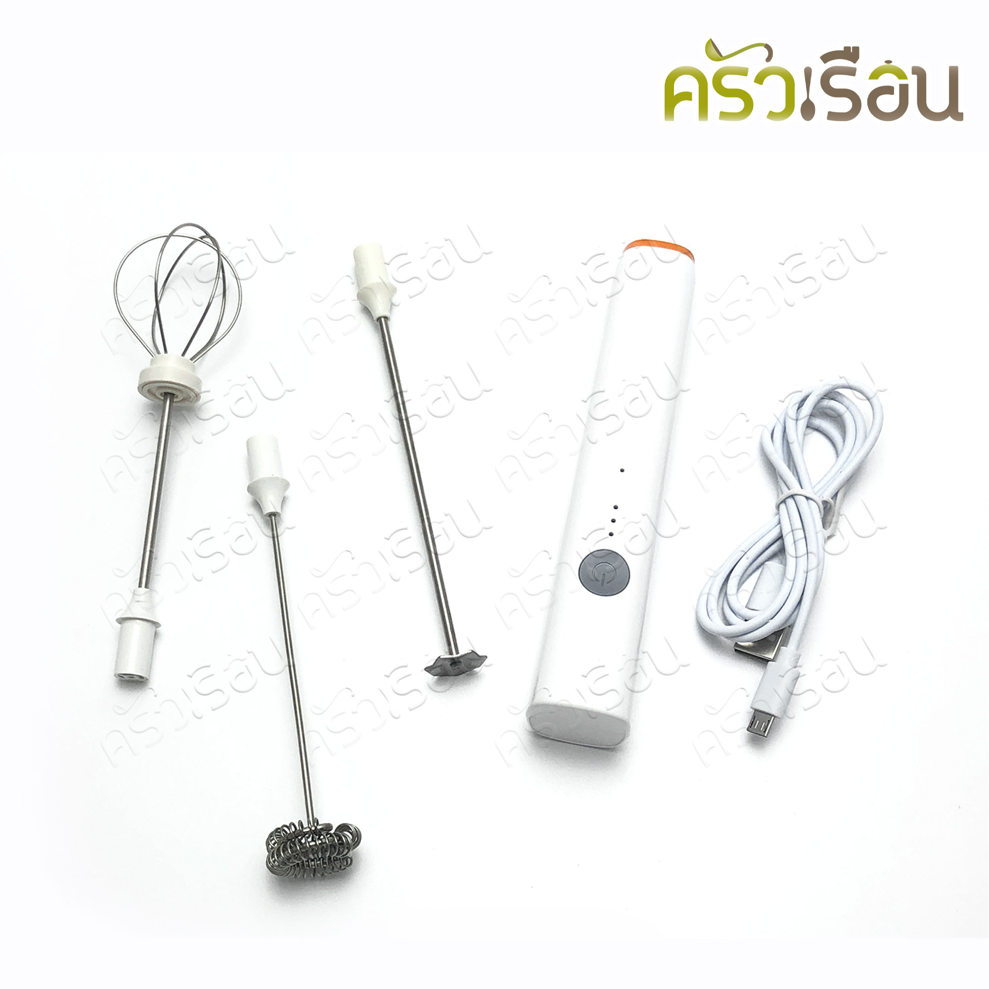 FRY KING เครื่องตีฟองนม ไฟฟ้า ไร้สาย (USB) รุ่น FR-M2 มีให้เลือก 2 สี ที่ตีฟองนม
