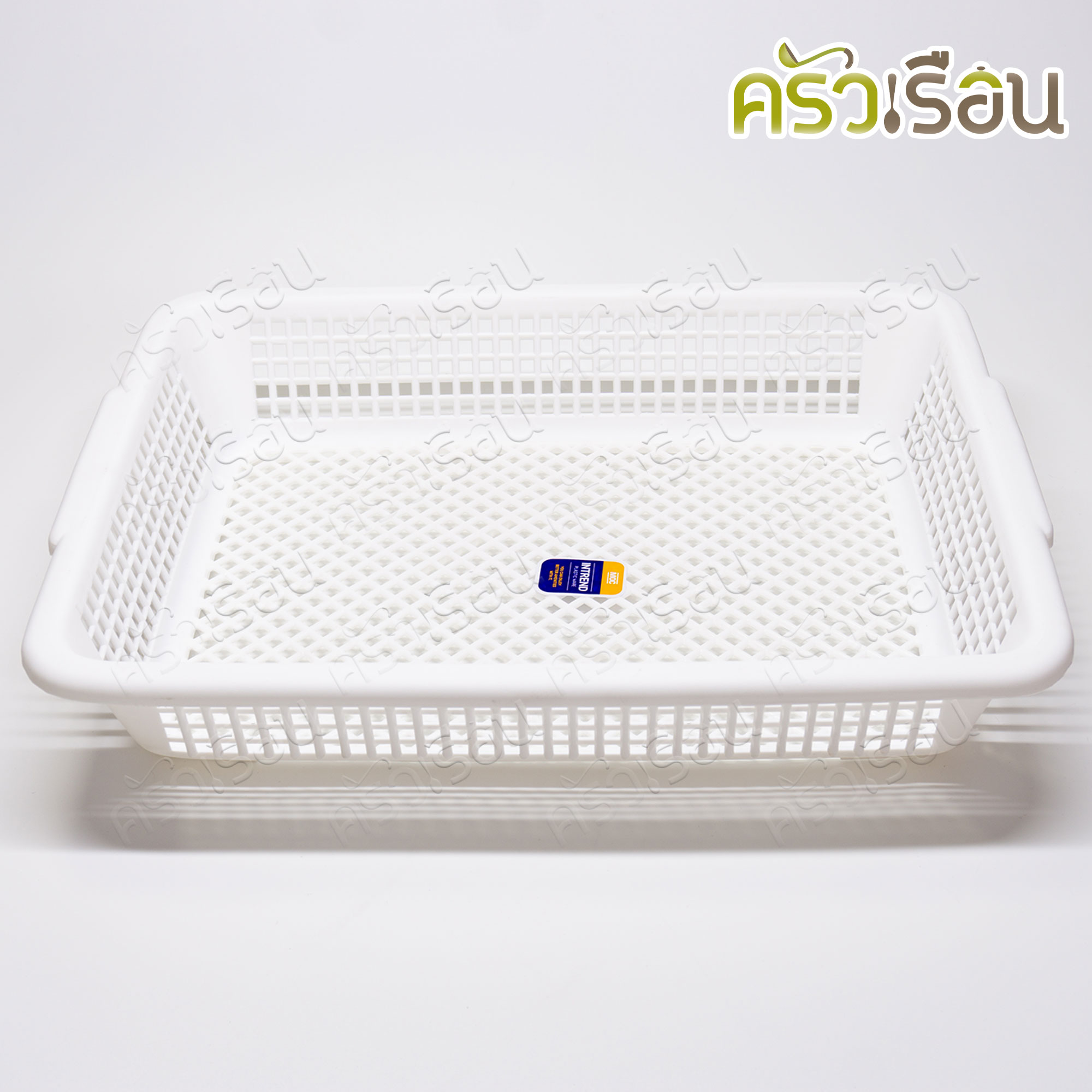MOC ตะแกรงเหลี่ยม ใหญ่ พลาสติก AJ605 29.7 x 39.8 x 7.5 ซม. ตะแกรง ตะกร้าเหลี่ยม