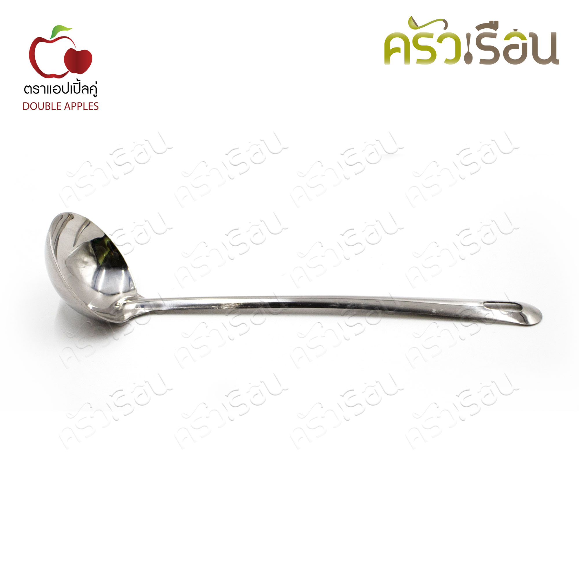 Double apples, stainless steel ladle, 2.5 inches, length 25 cm, Sukiyaki ladle