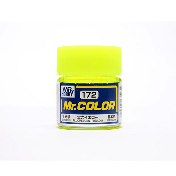 Mr.Color C172 Fluorescent Yellow Semi-Gloss (10ml) Mr. Hobby 4973028635812