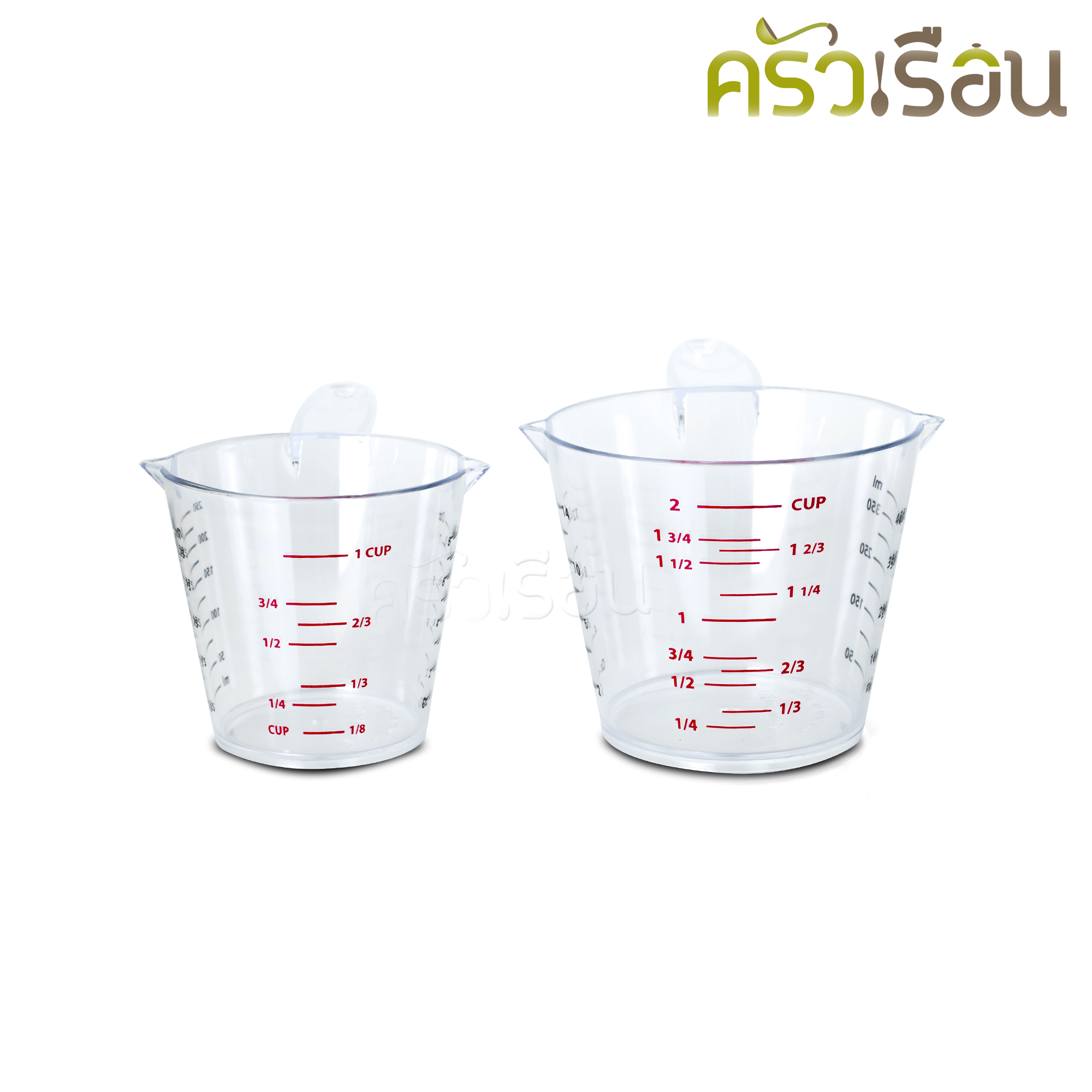 Reangwa Standard ถ้วยตวง พลาสติก มีสเกล ใส PS ถ้วยตวงของเหลว