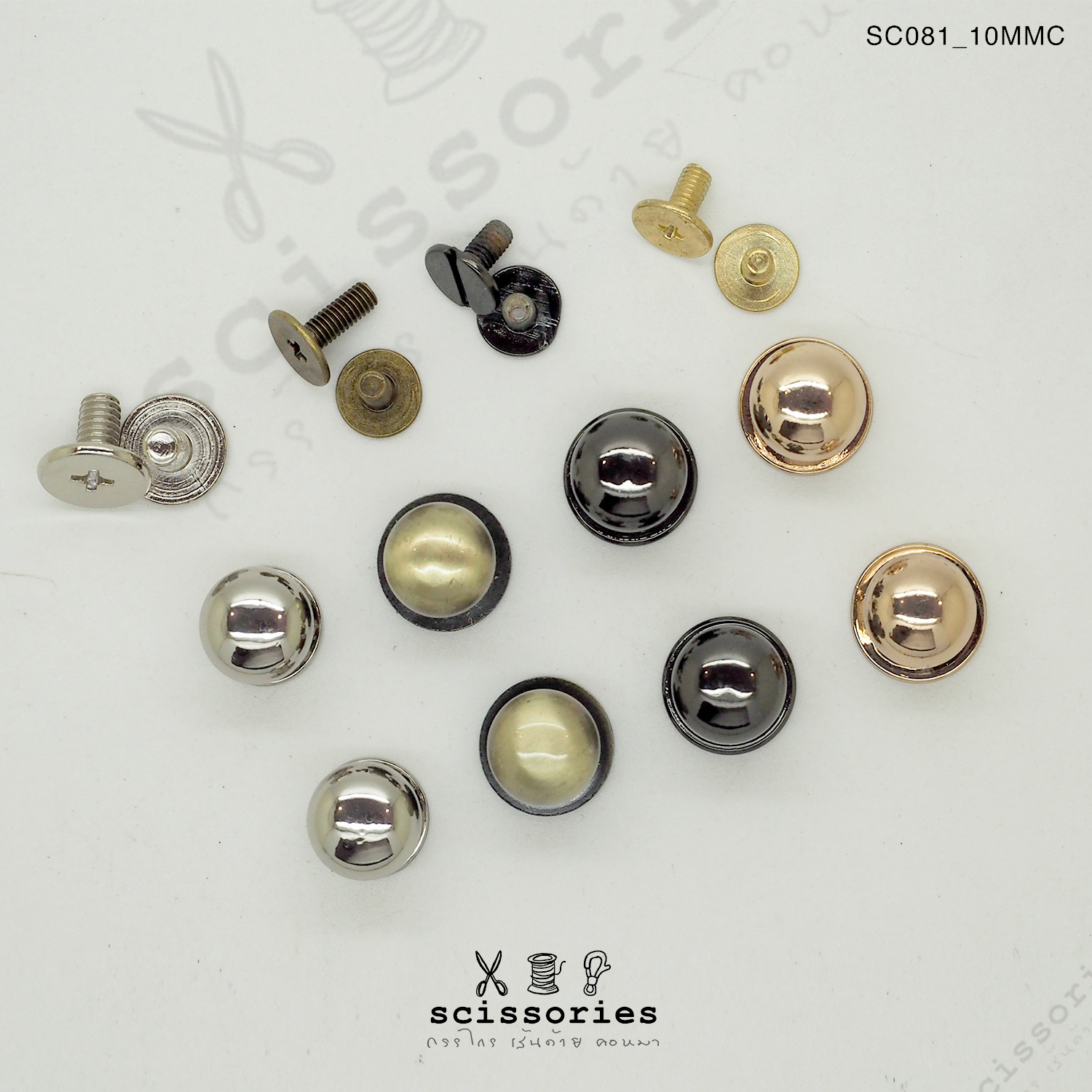 น๊อตเกลียว 10 MM สีทอง/2ตัว