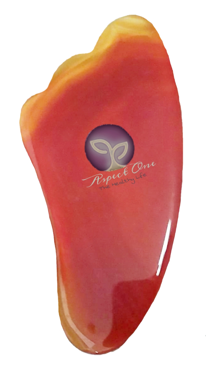 กัวซา หม่าเล่า (Agate & Carnelian Gua Sha)