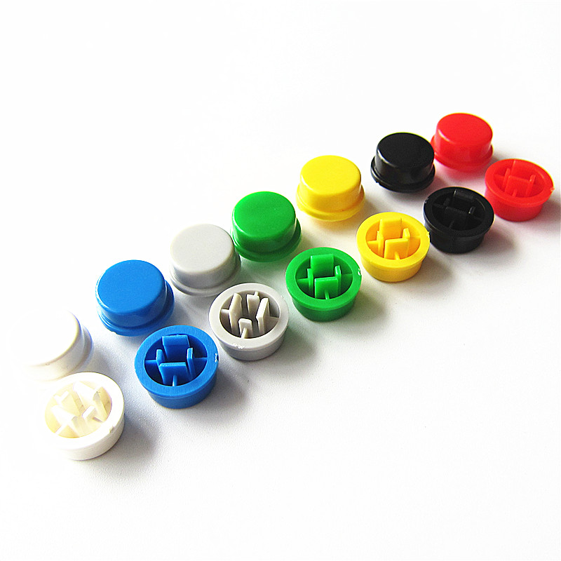 Round Switch Button Cap A24 Can Be Used with 12*12*7.3 Switch (ฺํYellow Colors)