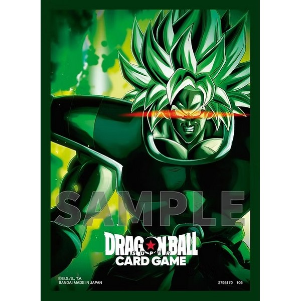Bandai Dragon Ball Super Card Game Fusion World Official Card Sleeves V.3 Broly 4582769843433 (การ์ดยูกิ)