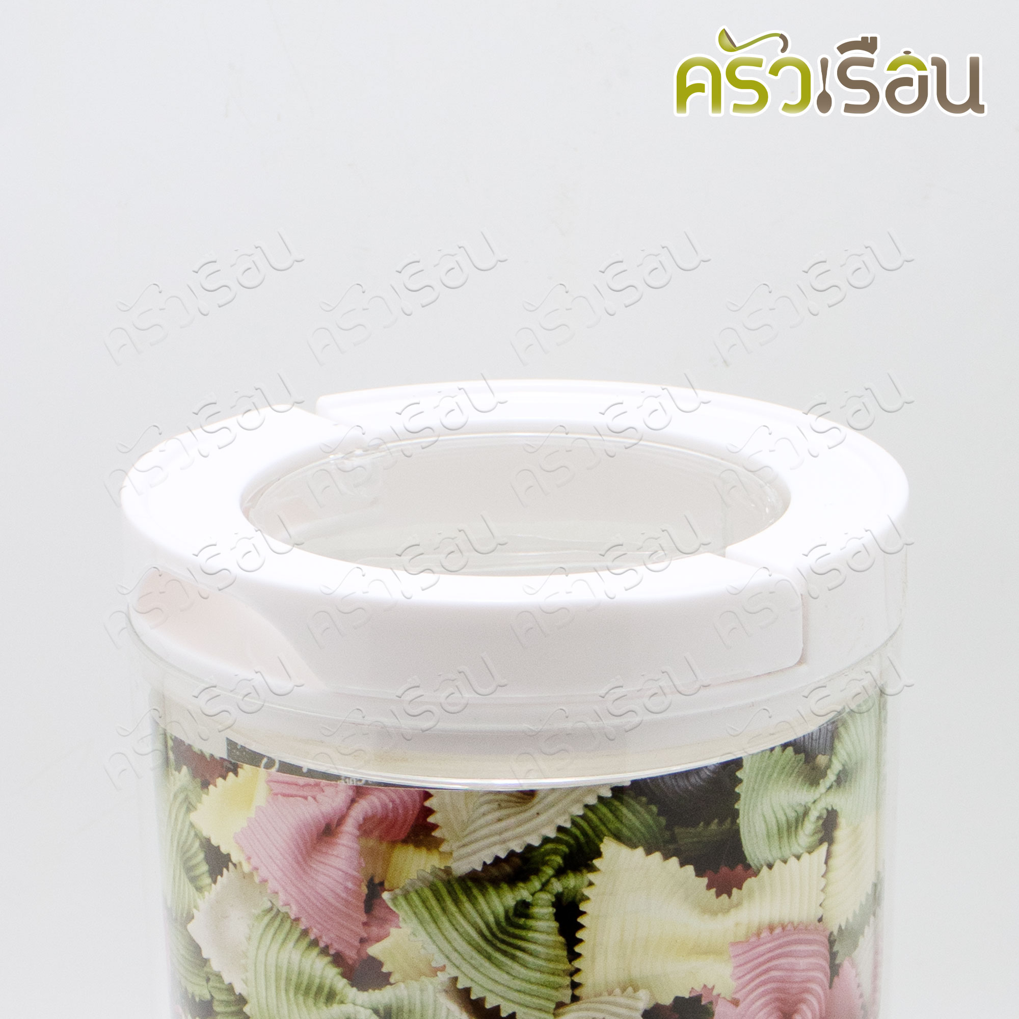 JCJ ขวดโหล Click Clack พลาสติก ฝาขาว ตัวใส โหลกาแฟ