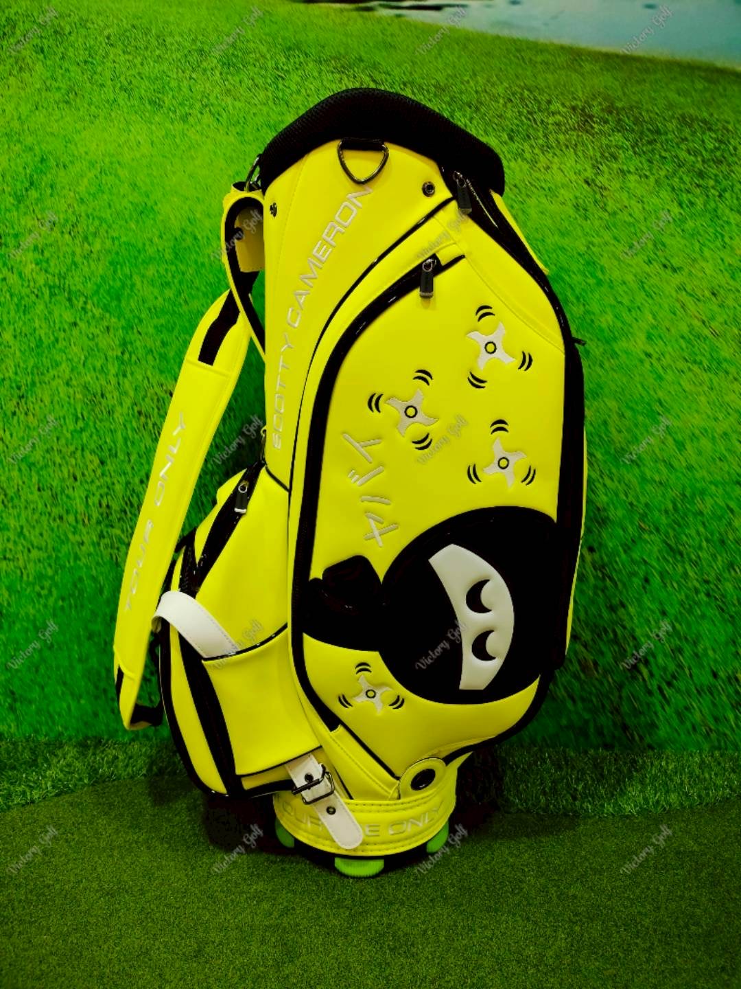 Golf Bag Scotty Cameron Tour ( PU Material ) 9.5” Neon-Yellow Color