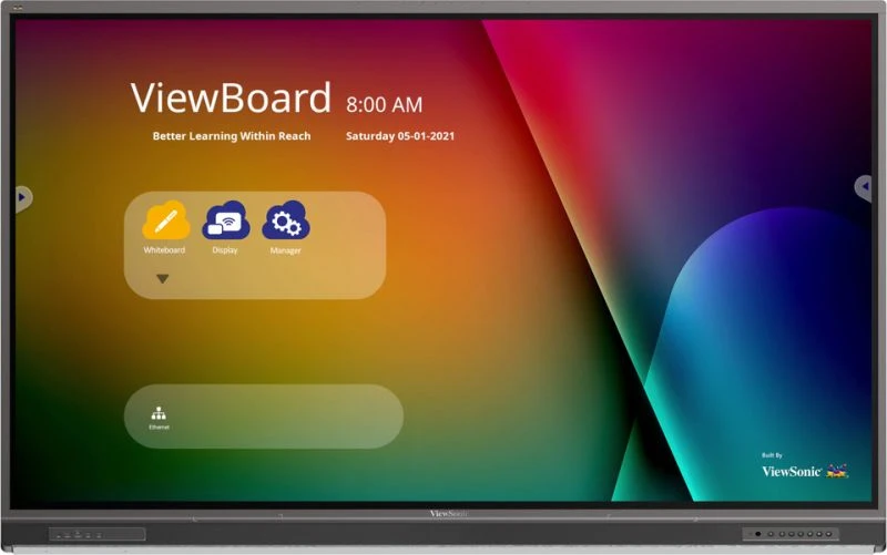 ViewSonic ViewBoard® IFP7552-1CF: จอ Interactive Flat Panel 4K UHD ขนาด 75 นิ้ว พร้อมระบบเสียงและไมโครโฟนในตัวระดับพรีเมียม