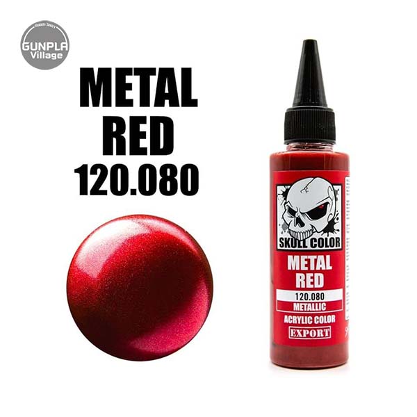 Skull Color 120.080 Metal Red 60 ml [Metallic] Skull Color 8853100903809