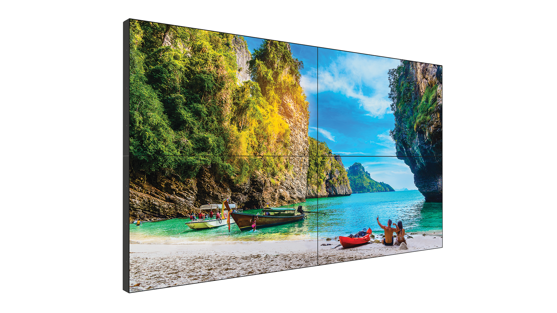60 นิ้ว 6.3 mm video wall for real estate center