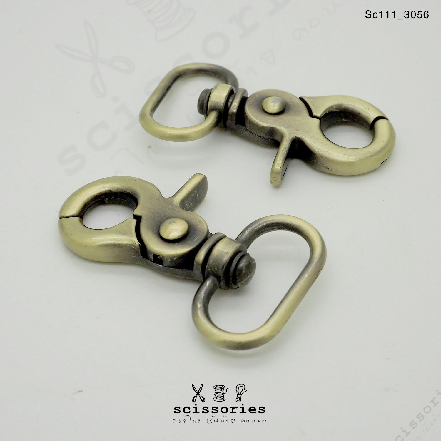 คอหมาเกี่ยว 1 นิ้ว สีเหลืองปัดจำนวน2 ตัว