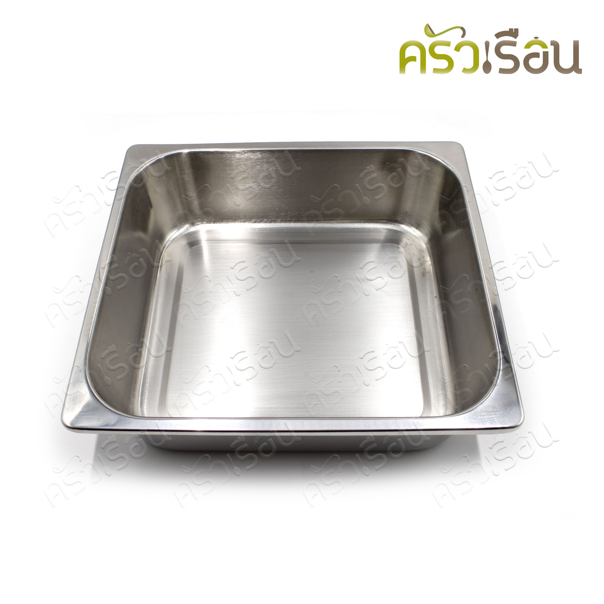 SPHINX BRAND อ่างอุ่นอาหาร 2/3 ทรงลึก สเตนเลส 304 [ราคาเฉพาะอ่าง ไม่รวมฝา] ขนาด 32.5 x 30 x 10 ซม. K107 ตราสฟิงค์