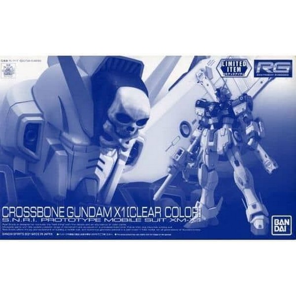 Bandai RG Crossbone Gundam X1 (Clear Color) 4573102612007 (Plastic Model)