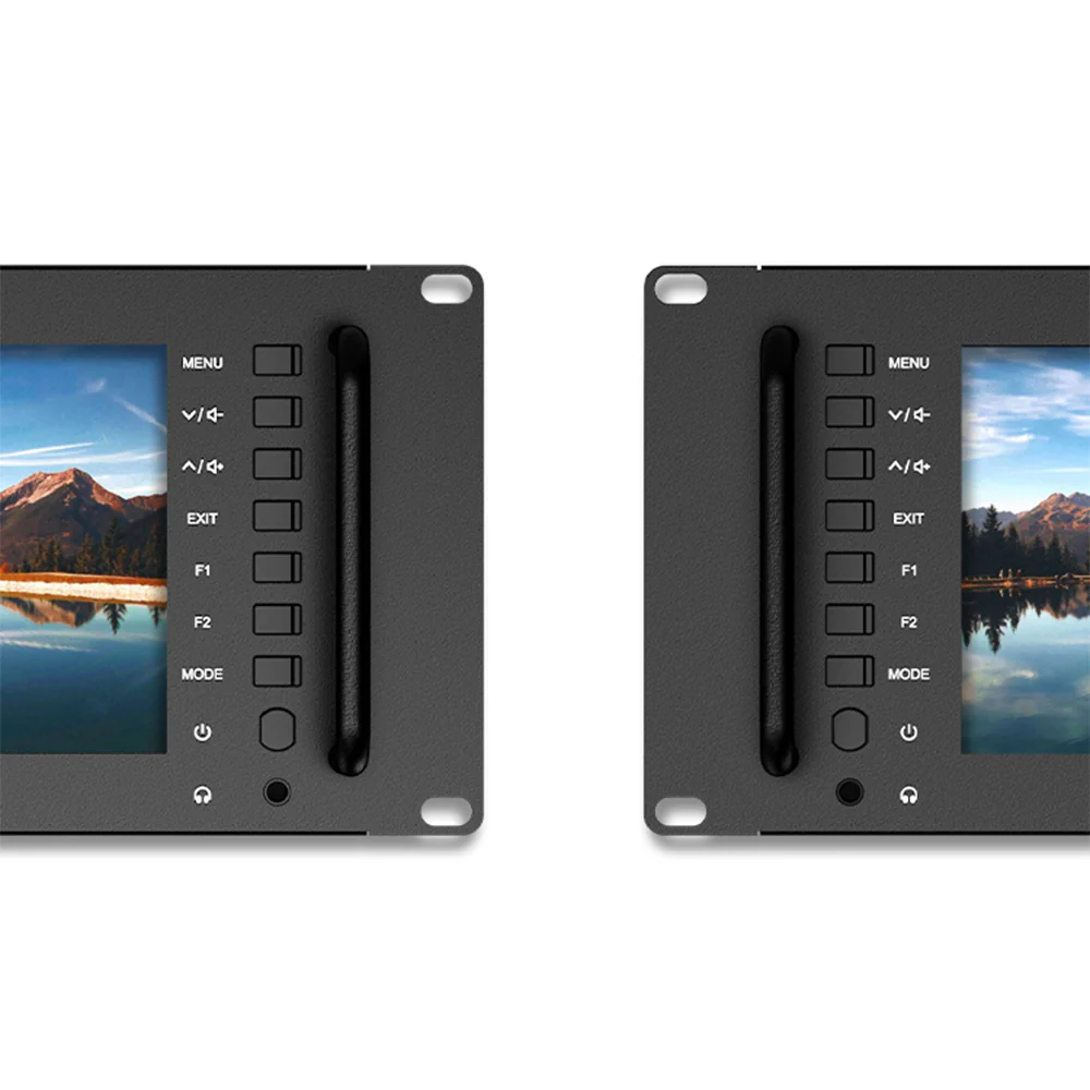 FEELWORLD D71 PLUS-H Dual 7 นิ้ว 3RU HDMI Rack Mount Monitor พร้อมรูปคลื่นและ LUT