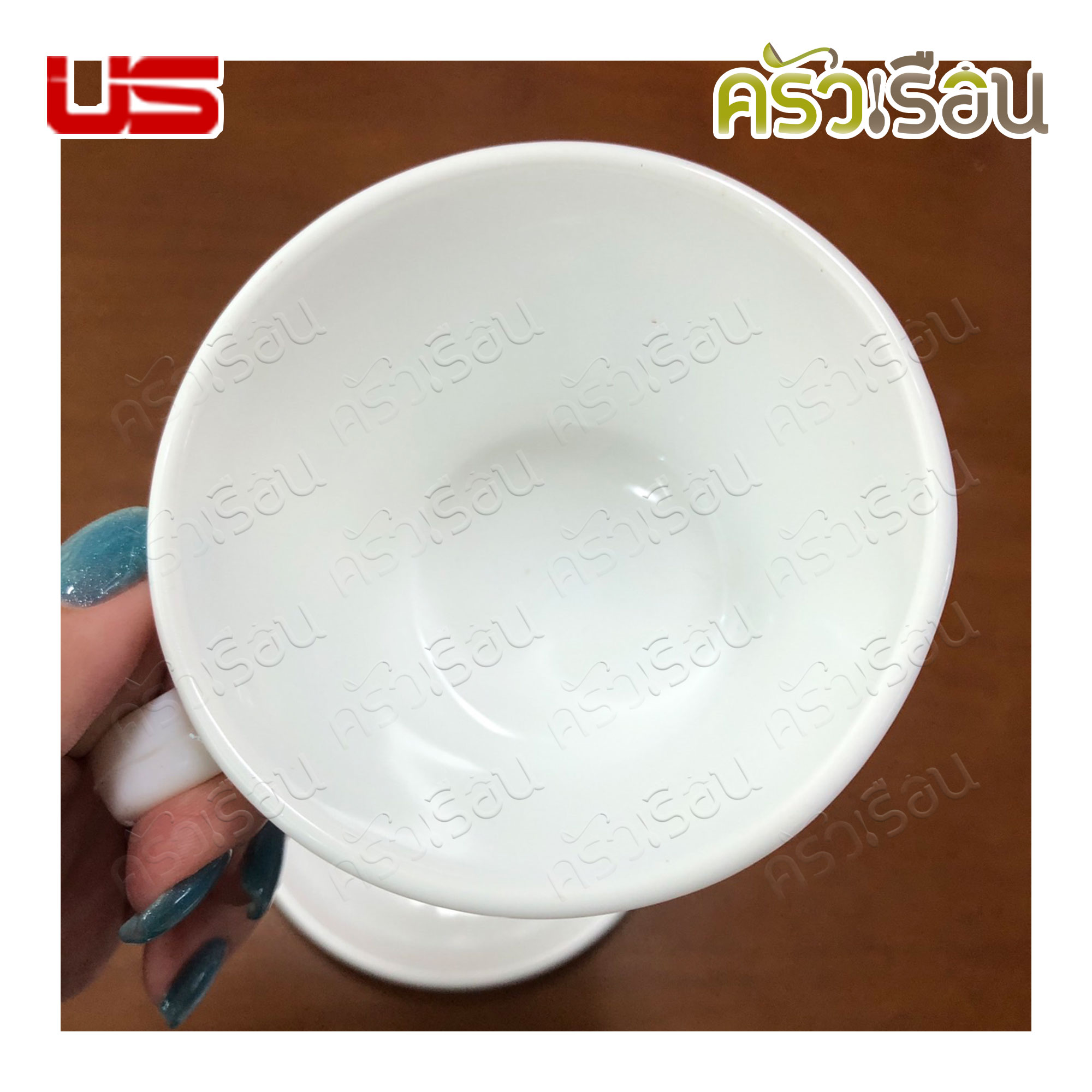 US ชุุดกาแฟ แก้วโอปอล พร้อมจานรอง PC-60 ขนาดแก้ว 170 ml. / 5.6 ออนซ์ Ø 8.5 x 5.8 cm.