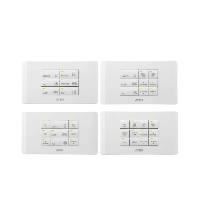 ATEN CONTROL SYSTEM - 12-BUTTON KEYPAD (EU, 2 GANG)