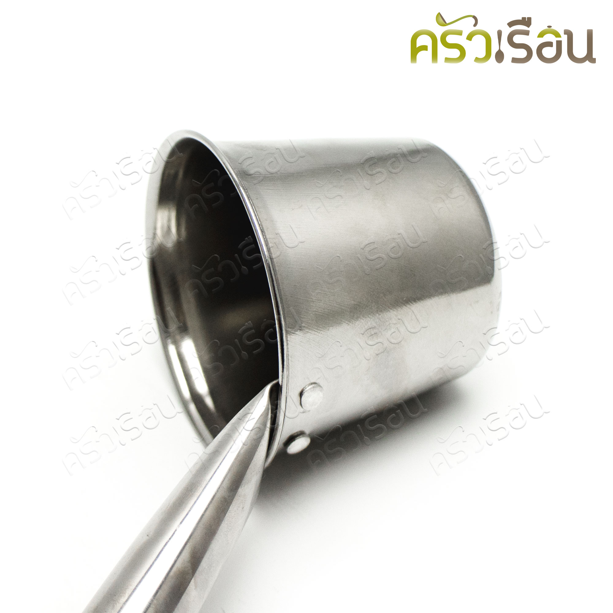 HORSE BRAND กระป๋องตักน้ำ ด้ามยาว 8 x 7 ซม. ก้นเล็ก ตราม้า กระบวยตักน้ำ