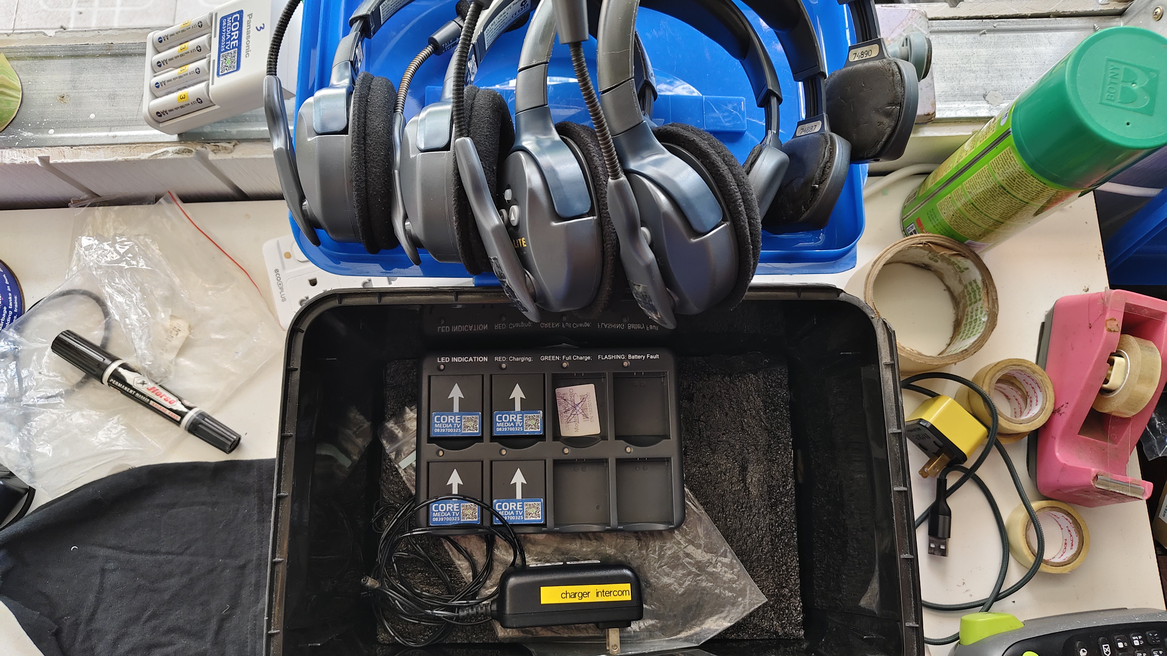 เช่า อินเตอร์คอม ชุด4 หู Eartec UltraLITE™ Single Series – UL4S 4 Single Headsets