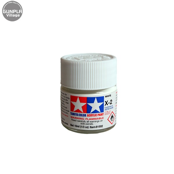 Tamiya 81502 Acrylic Mini X-2 White 45032714 4950344068920 (สี)