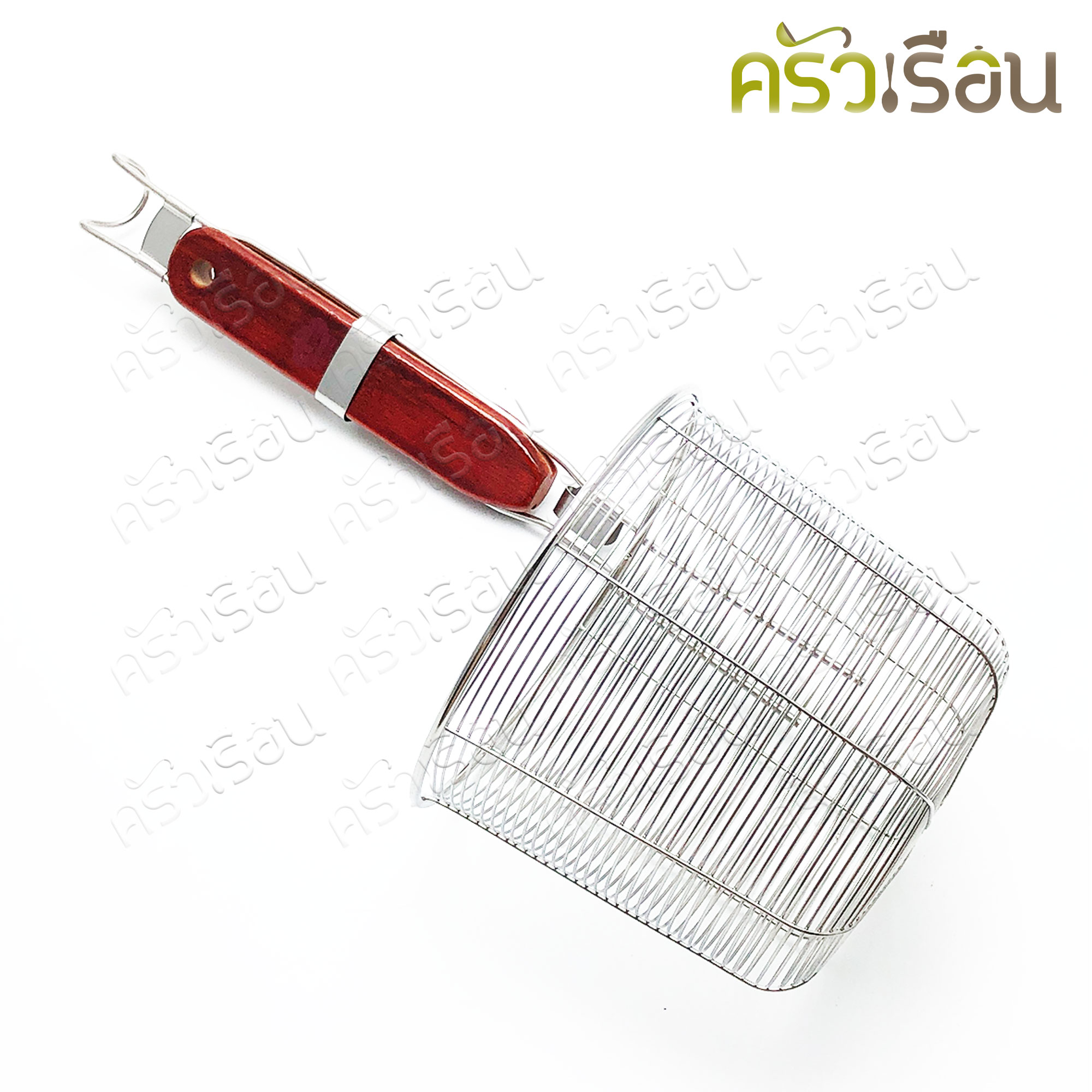US ตะกร้อลวด ลวกอาหาร ด้ามไม้สั้น 5.5 นิ้ว SST304 NS-55 ตะกร้อก๋วยเตี๋ยว ตะกร้อลวกก๋วยเตี๋ยว ตะกร้อลวก ที่ลวกอาหาร