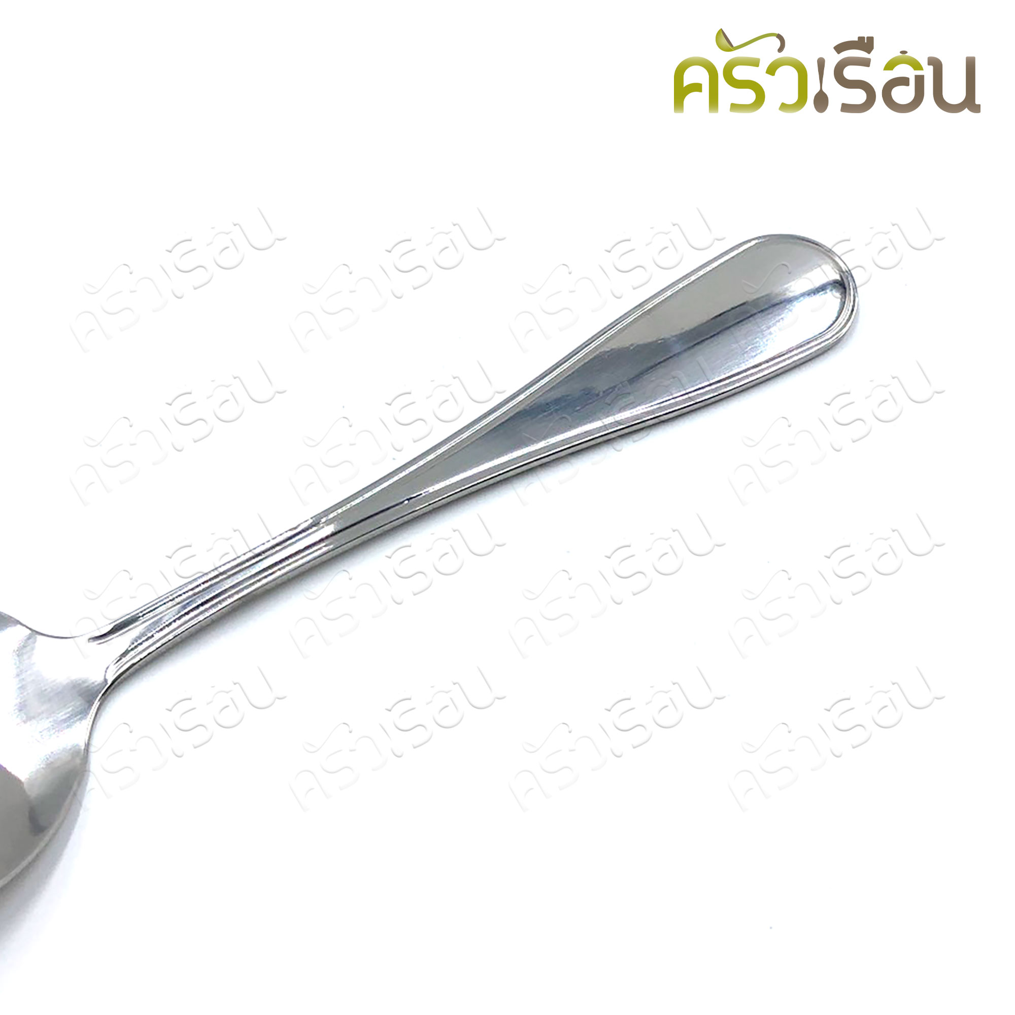 Double Apples ช้อนซุปกลม สเตนเลส #857 ขนาด 17.4 x 4.8 ซม.