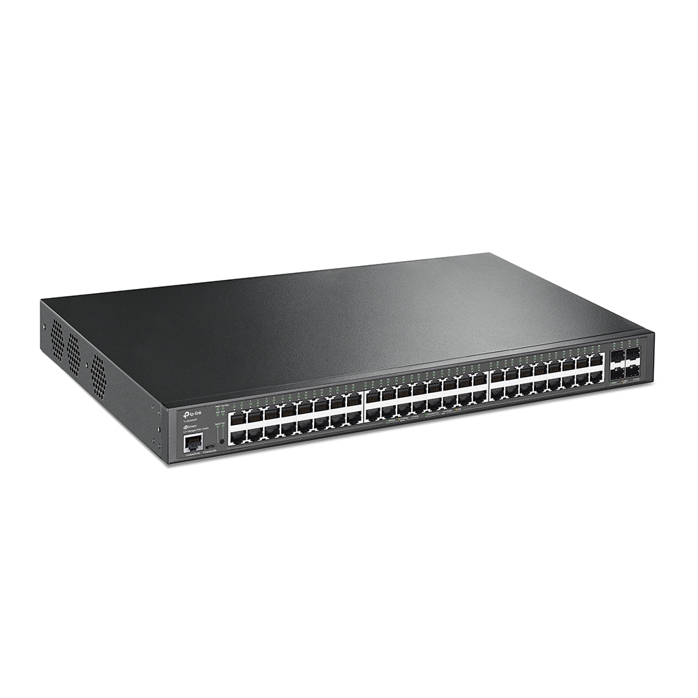 TL-SG3452XP V2 JetStream 48-Port Gigabit and 4-Port 10GE SFP+ L2+ Managed Switch with 48-Port PoE+